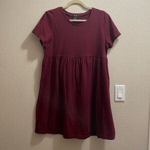 Justify large babydoll dress. Magenta. Never worn. NWOT.
